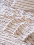 Piglet in Bed Kemptown Stripe flat sheet king size (British brand)