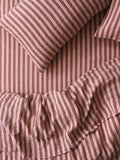Piglet in Bed Pembroke Stripe Linen Fitted Sheet