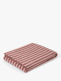 Piglet in Bed Pembroke stripe linen flat sheet (British brand)