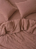 Piglet in Bed Gingham Linen Blend Duvet Cover