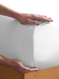 True Grip single fitted sheet white, UK version