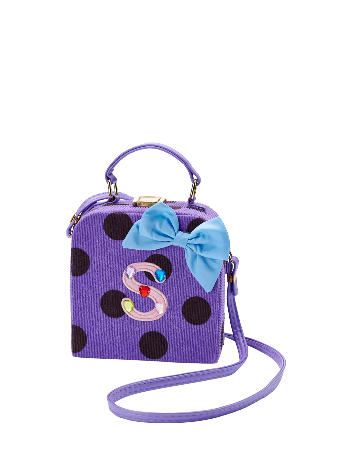 Stych kids initial spot shoulder bag 12cm, imported from the UK