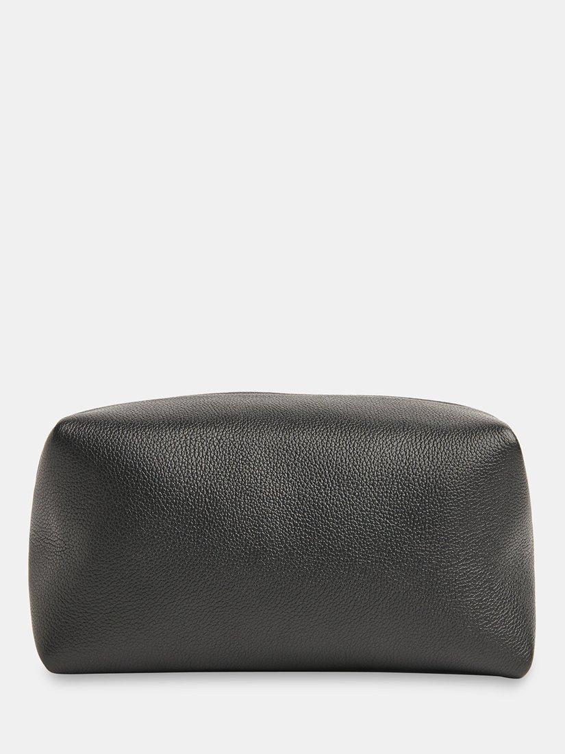 Whistles Ria leather zip pouch black, UK version