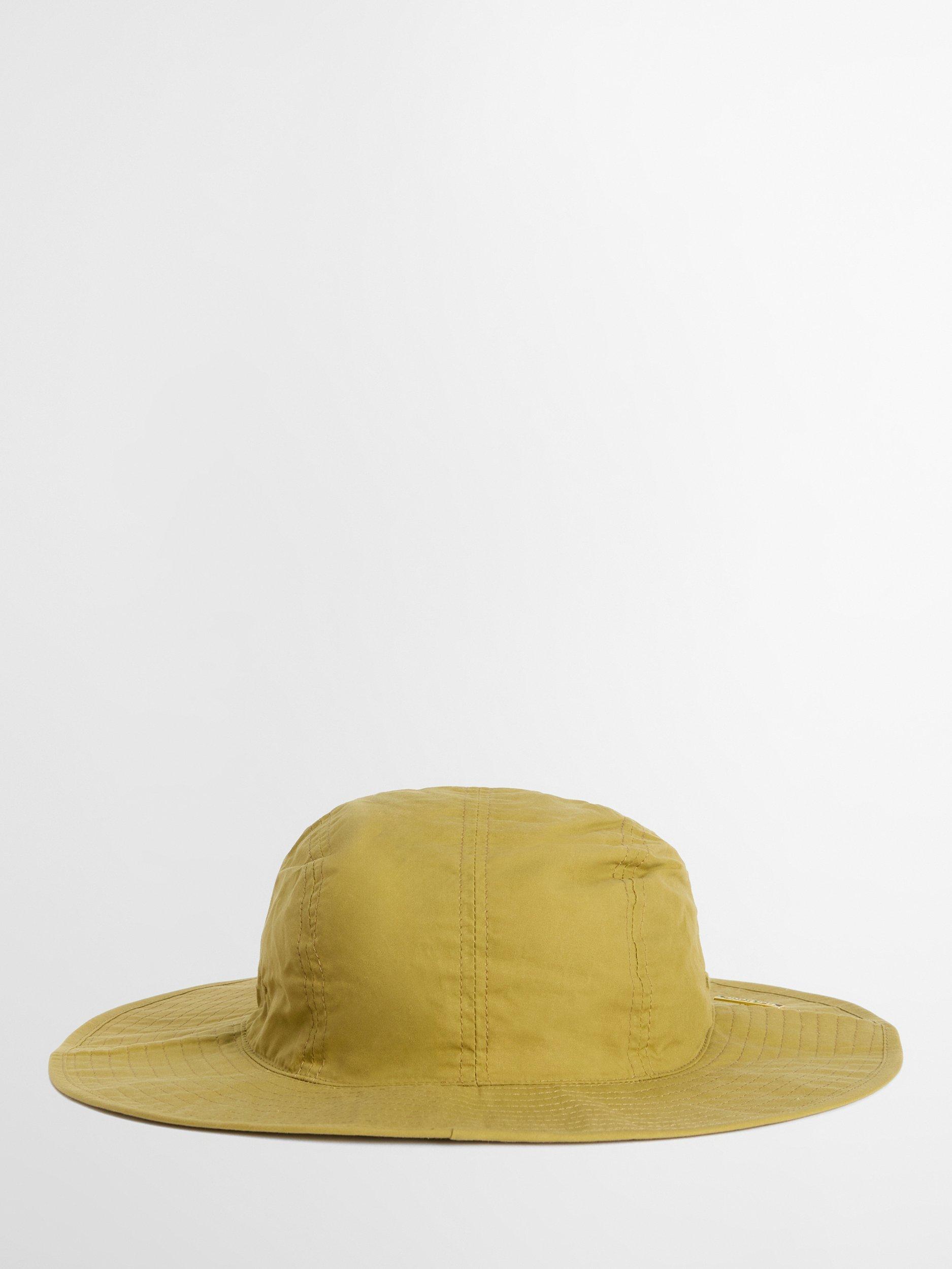 Barbour dry wax cotton bucket hat golden green, UK version