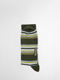 Barbour summer stripe socks pack of 2 olive navy - British product