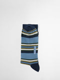 Barbour summer stripe socks pack of 2 olive navy - British product