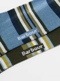 Barbour summer stripe socks pack of 2 olive navy - British product