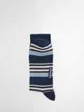 Barbour summer stripe socks pack of two Pink/Navy, UK version