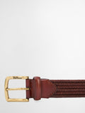 Barbour stretch leather belt brown - British product