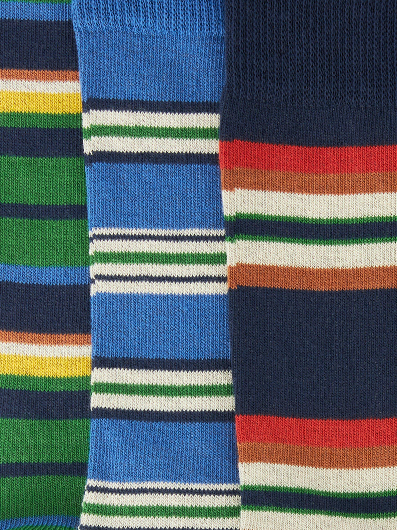 John Lewis organic cotton stripe socks pack of 3 (British brand)