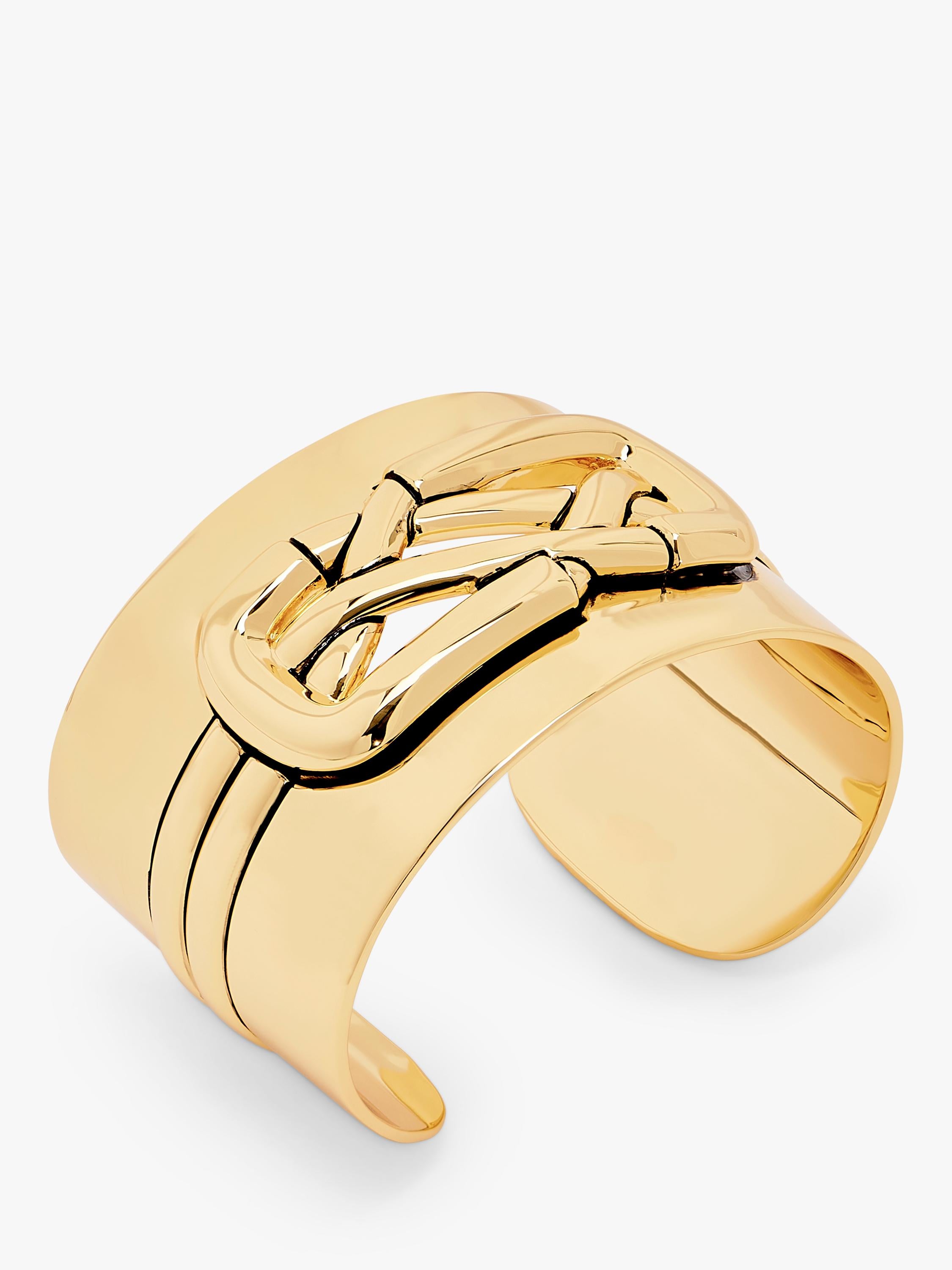 Marc Jacobs Dual Statement Cuff gold brass, imported from the UK