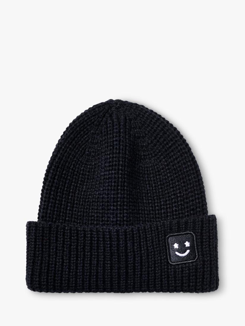 Small Stuff beanie hat gloves set black (British brand)