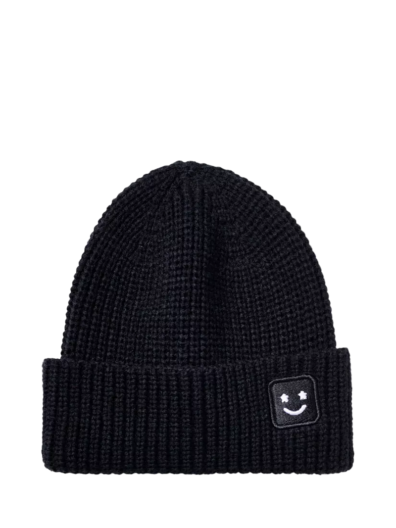 Small Stuff beanie hat gloves set black (British brand)