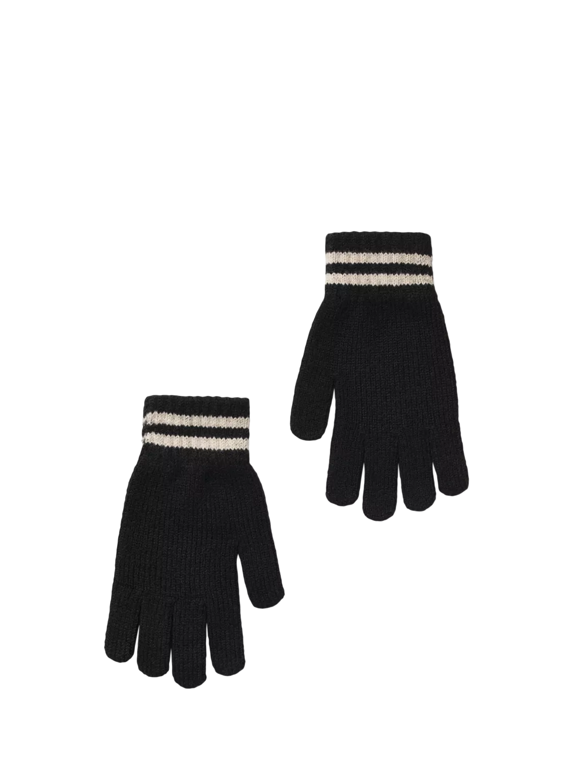 Small Stuff beanie hat gloves set black (British brand)