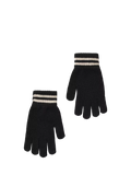 Small Stuff beanie hat gloves set black (British brand)