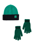Small Stuff knitted beanie and gloves set (British brand)