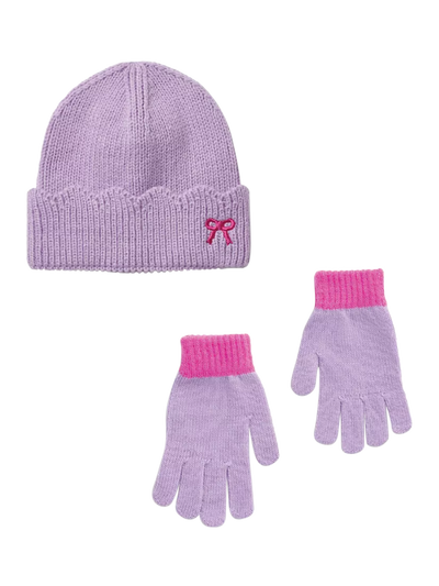 John Lewis Small Stuff Kids' Knitted Beanie Hat and Gloves Set- Buy online at McGrocer