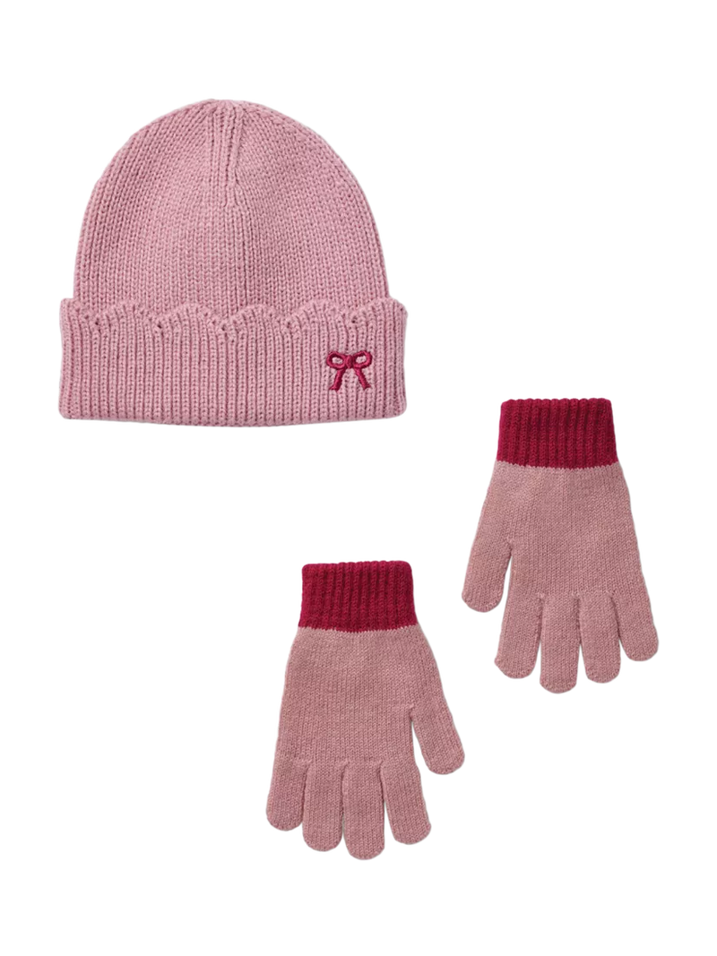 Small Stuff Kids' Knitted Beanie Hat and Gloves Set