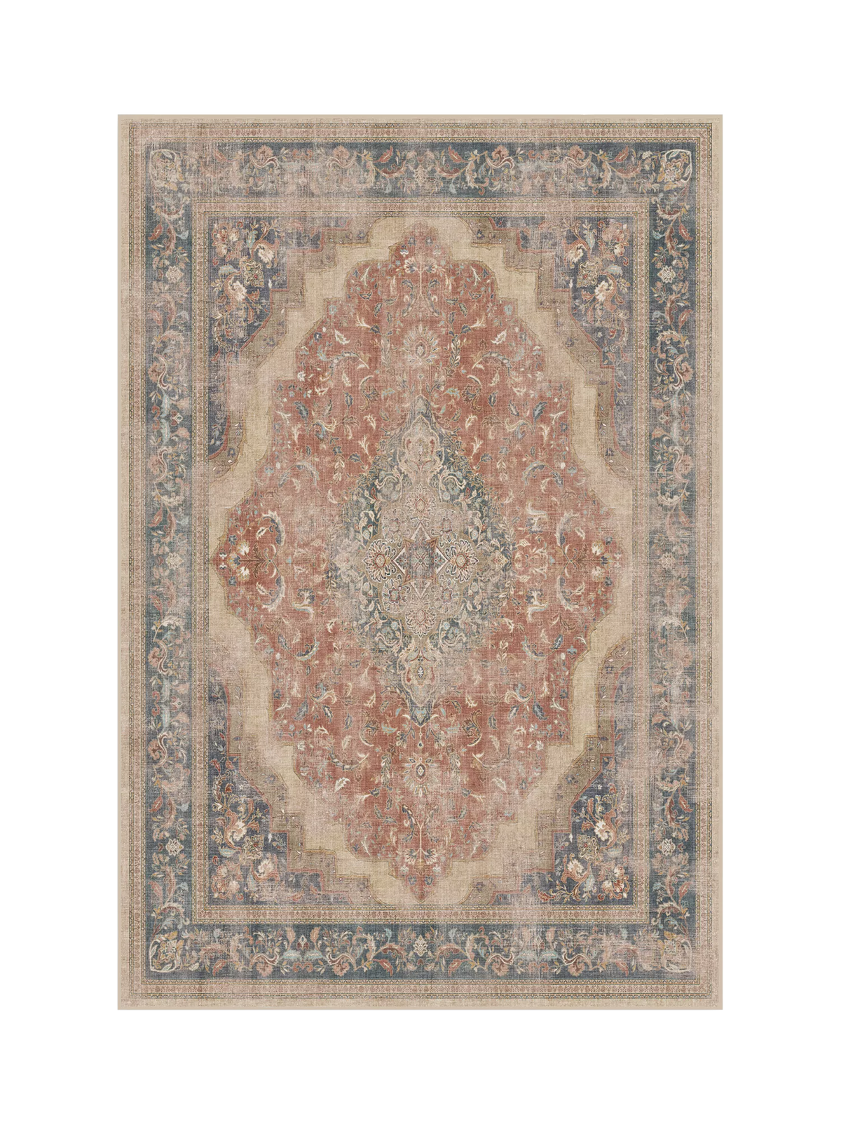 Ruggable Adeline rug geometric diamond medallion, UK version