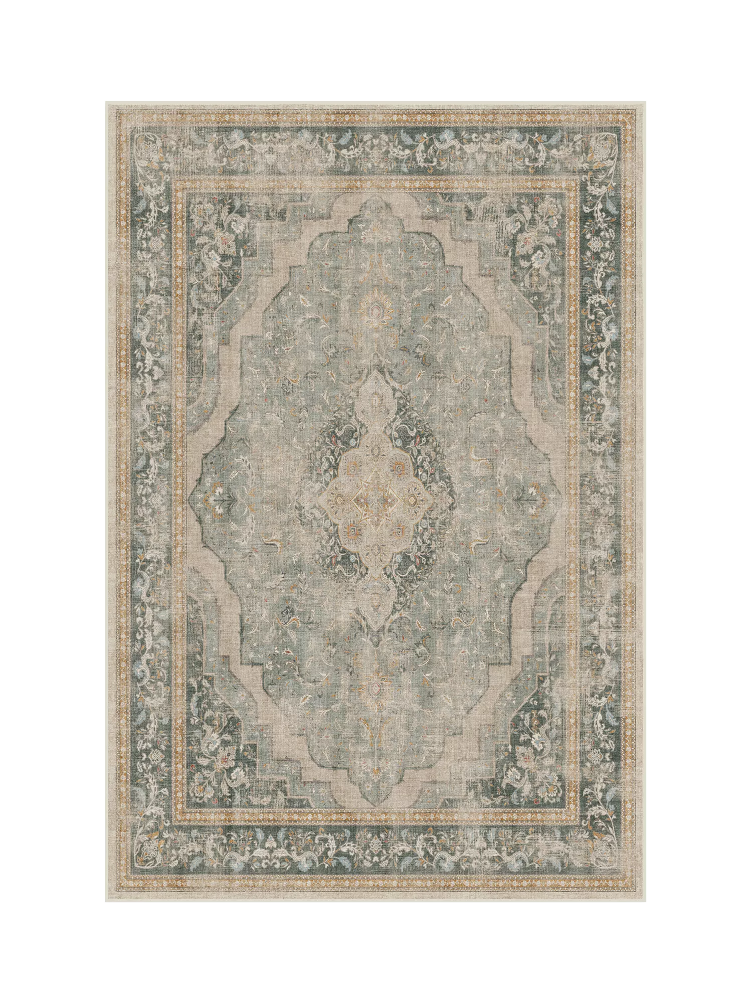 Ruggable Adeline Geometric Machine-Washable Rug 90x60cm
