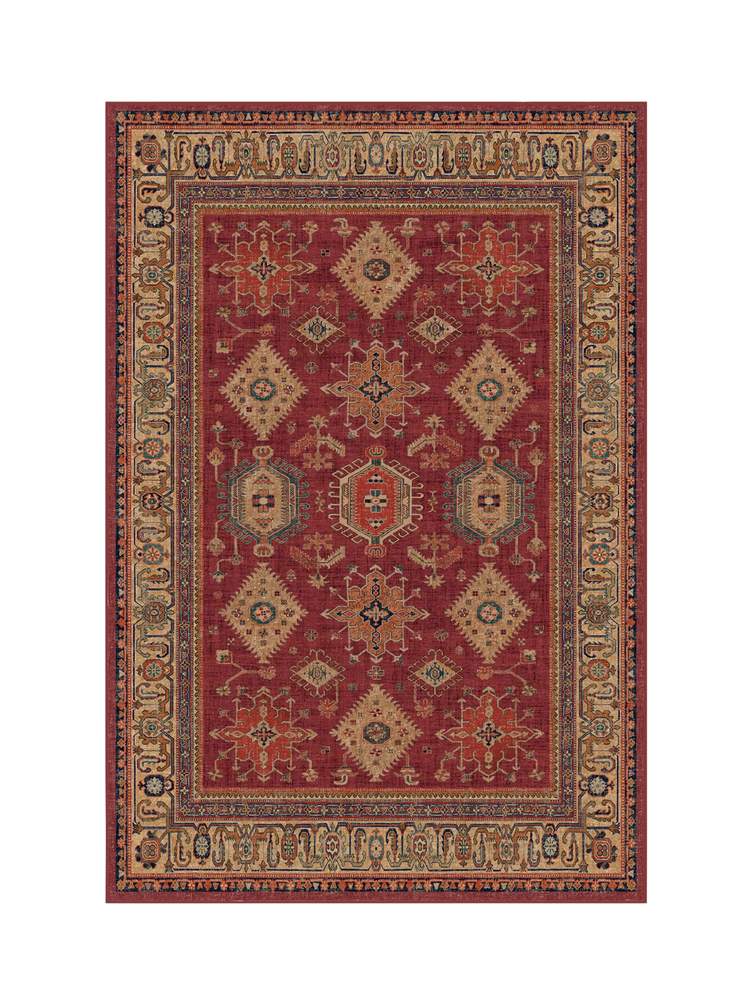 Ruggable Cambria Geometric Machine Washable Rug 90cm x 60cm