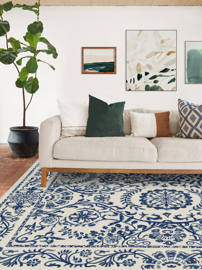 Ruggable Delphina Rug floral medallion design (British brand)