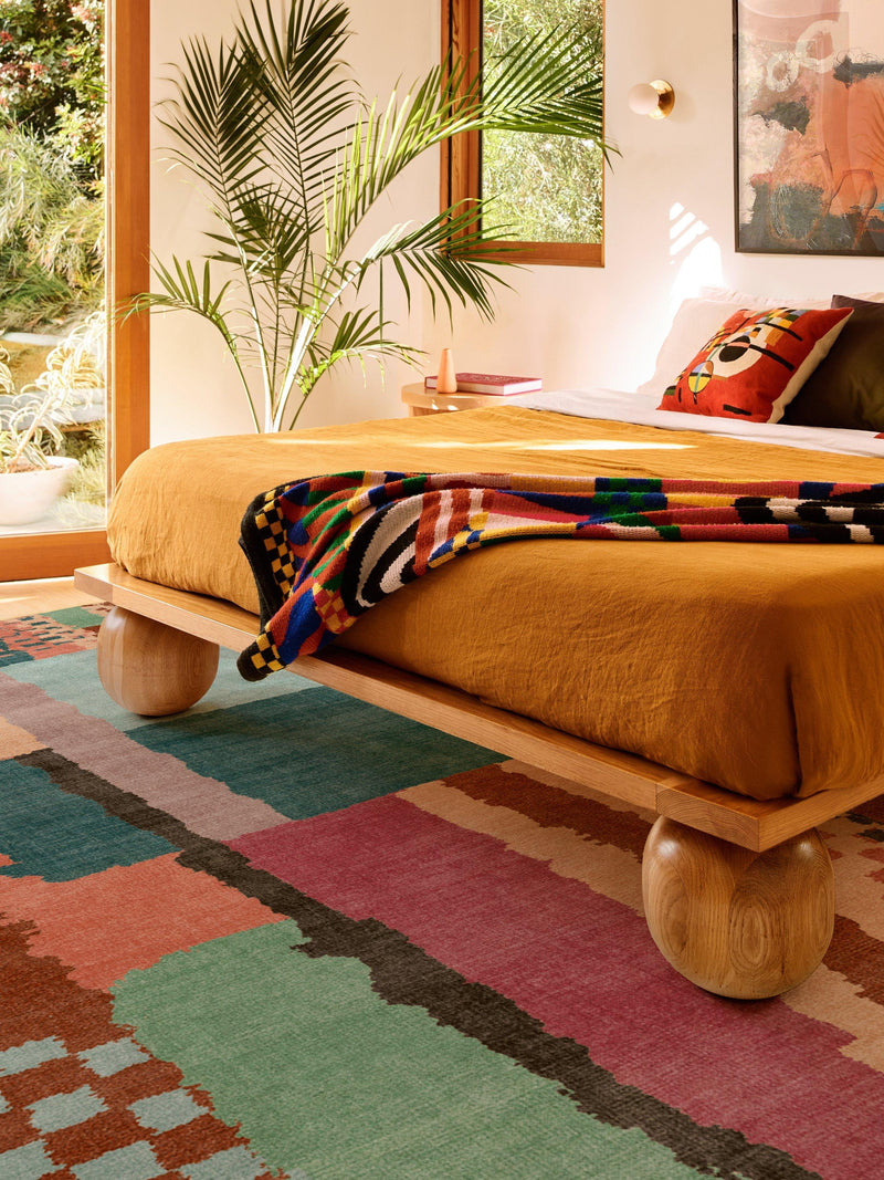 Ruggable Enya Multi washable rug 90x60cm - British product