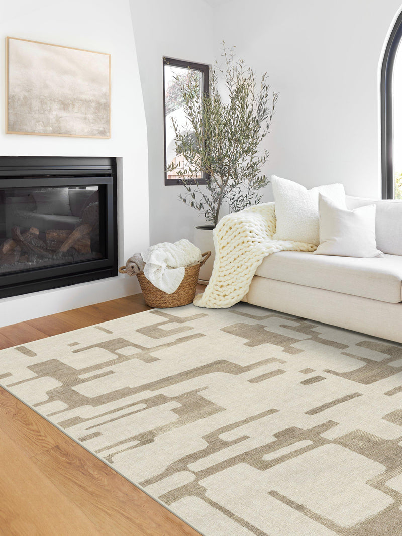 Ruggable Holme geometric rug 90x60cm, imported from the UK