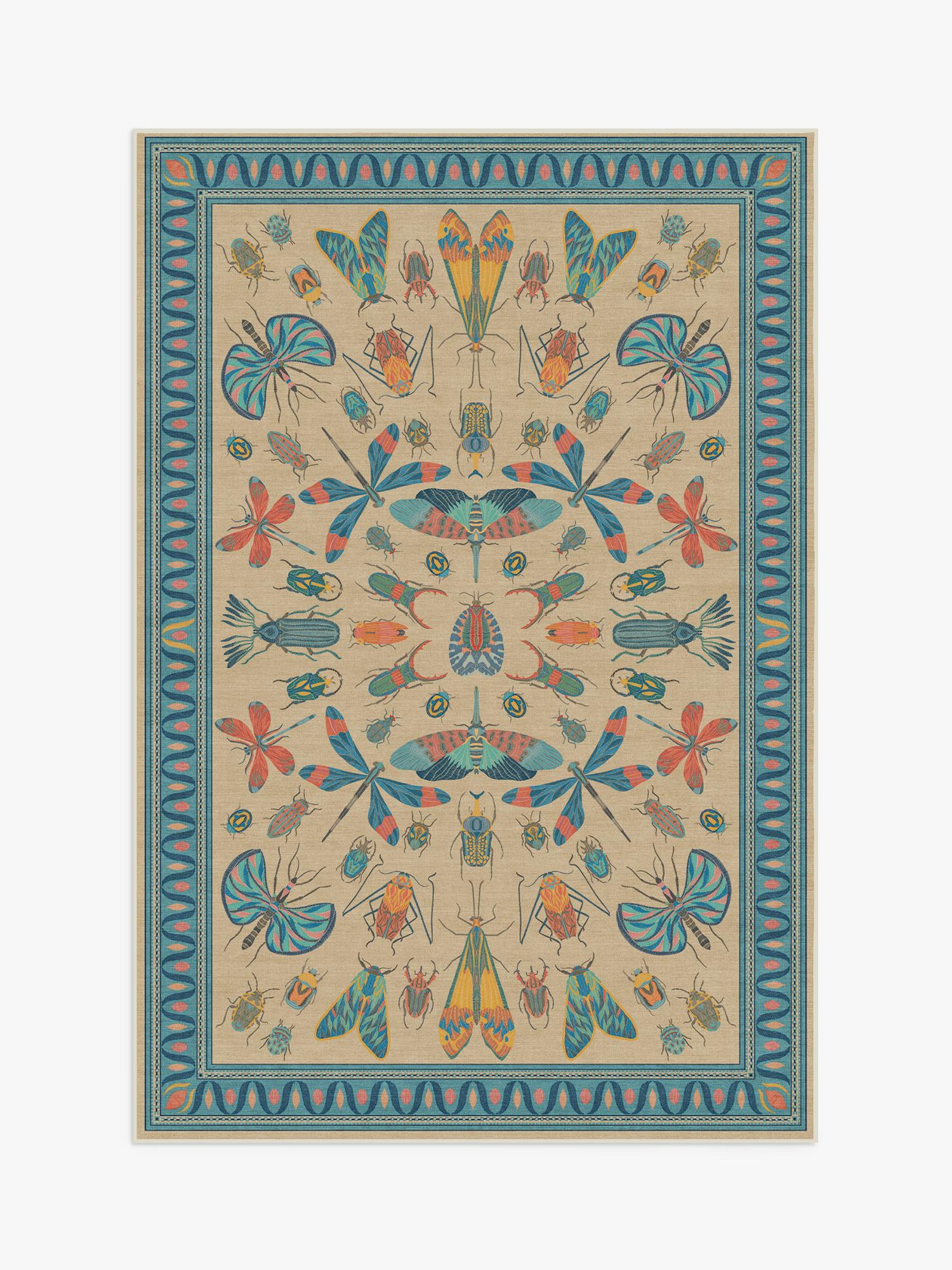 Ruggable Iris Apfel Flutterby rug 90x60cm - British product