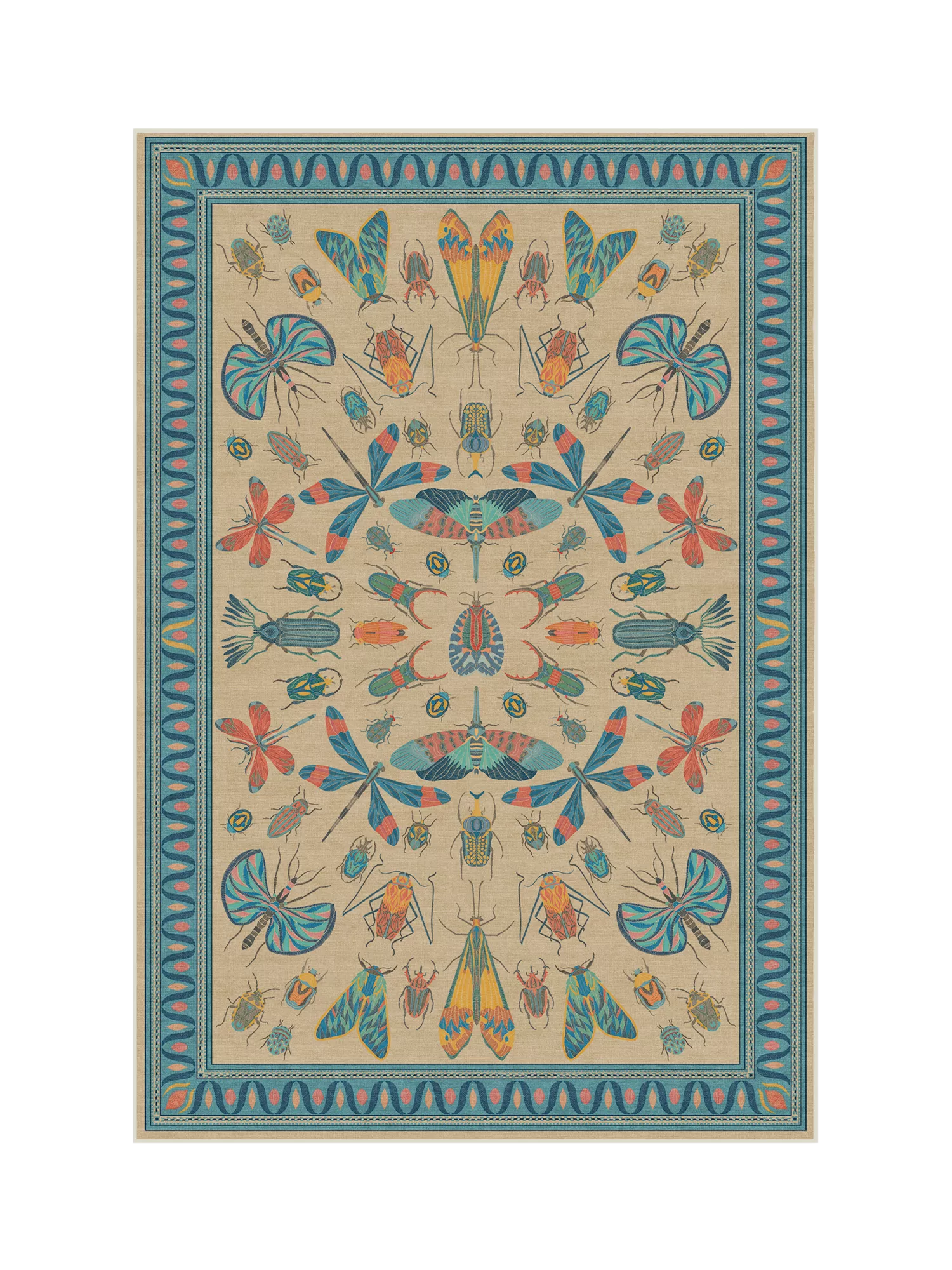 Ruggable Iris Apfel Flutterby Rectangular Rug 90x60cm