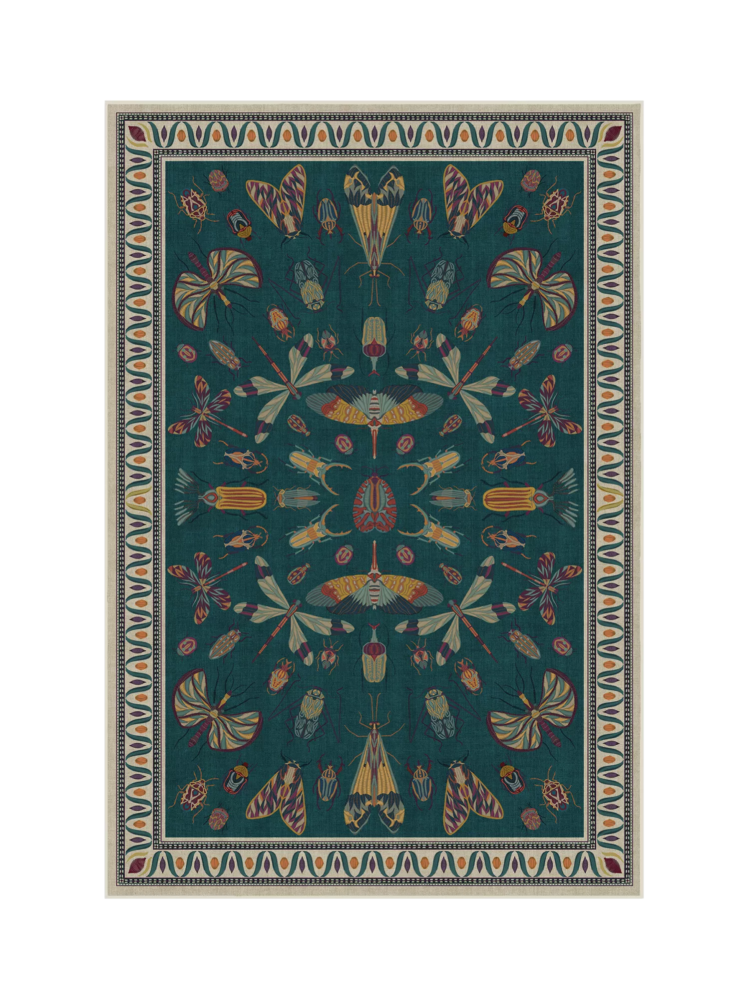 Ruggable Iris Apfel Flutterby rug 90x60cm - British product