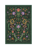 Ruggable x Iris Apfel Protea Rug, Forest Green, L90 x W60cm