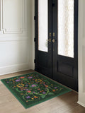 Ruggable Iris Apfel Protea rug forest green 90x60cm, UK version