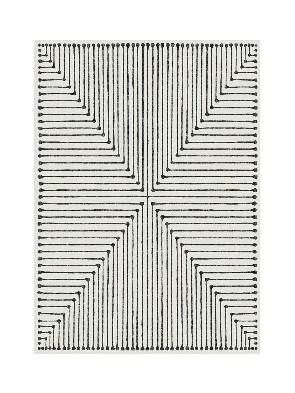 Ruggable x Jonathan Adler Inkdrop Geometric Washable Rug, 60 x 90 cm