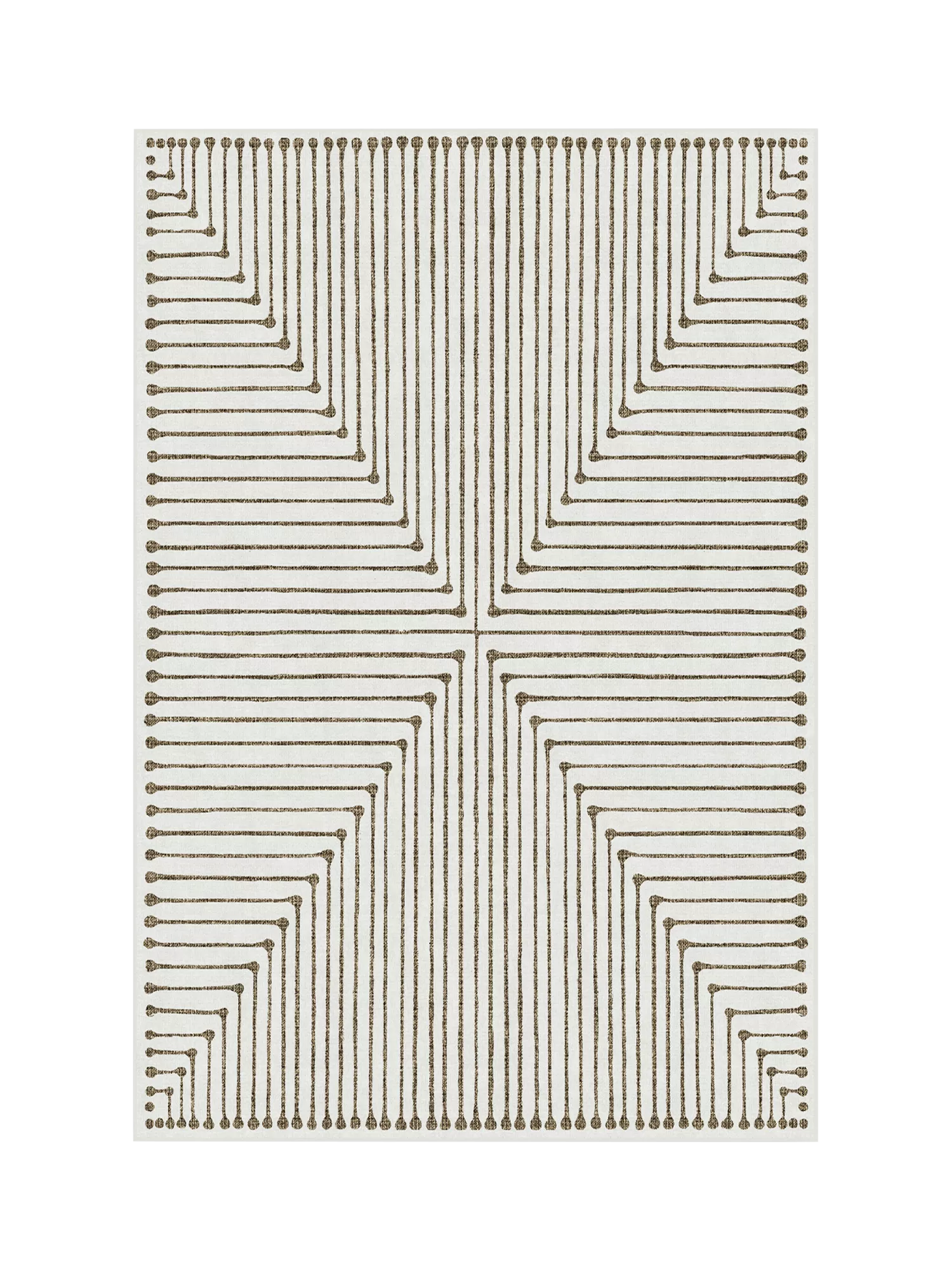 Ruggable x Jonathan Adler Inkdrop Geometric Washable Rug, 60 x 90 cm