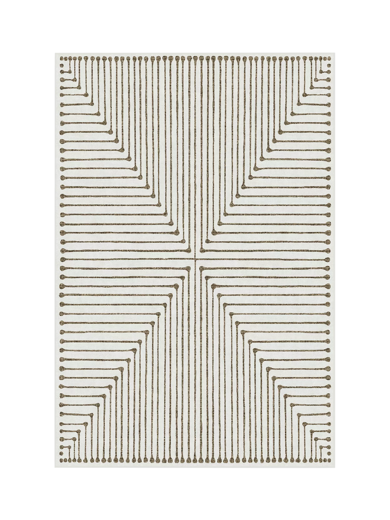 Ruggable x Jonathan Adler Inkdrop Geometric Washable Rug, 60 x 90 cm
