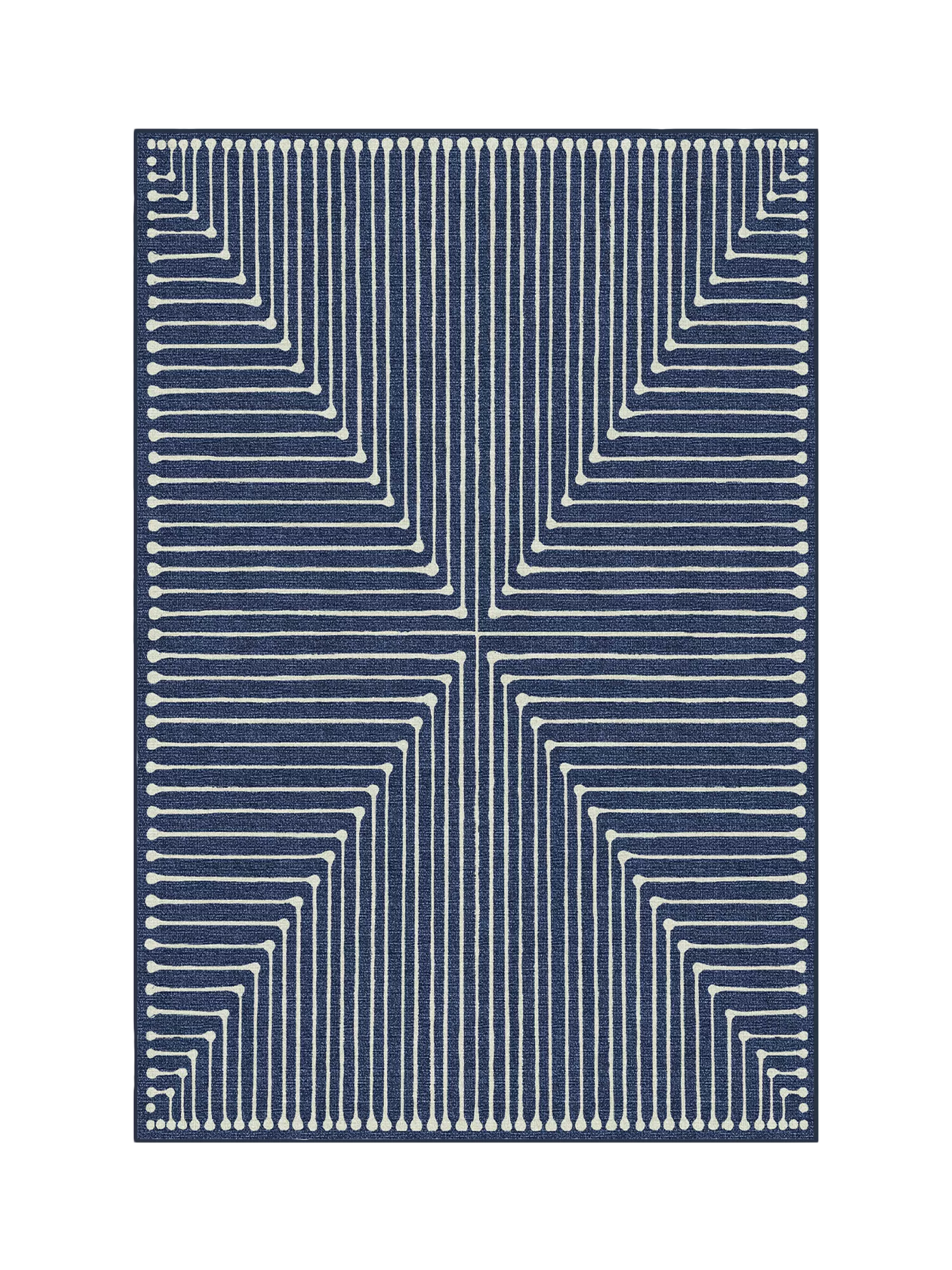 Ruggable x Jonathan Adler Inkdrop Geometric Washable Rug, 60 x 90 cm