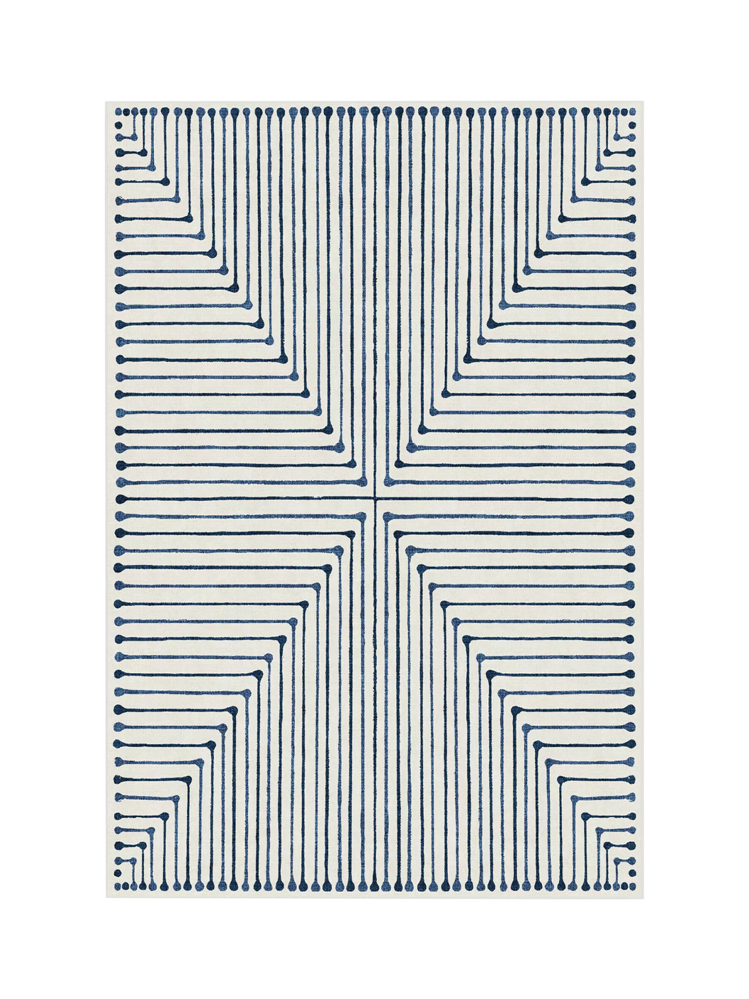 Ruggable x Jonathan Adler Inkdrop Geometric Washable Rug, 60 x 90 cm