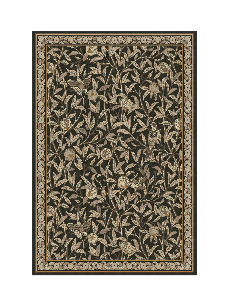 Ruggable Morris & Co bird rug, washable, imported from the UK