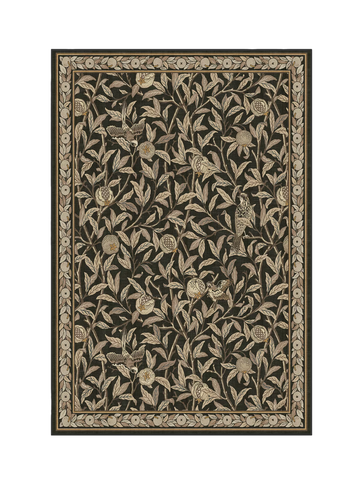 Ruggable Morris & Co bird rug, washable, imported from the UK