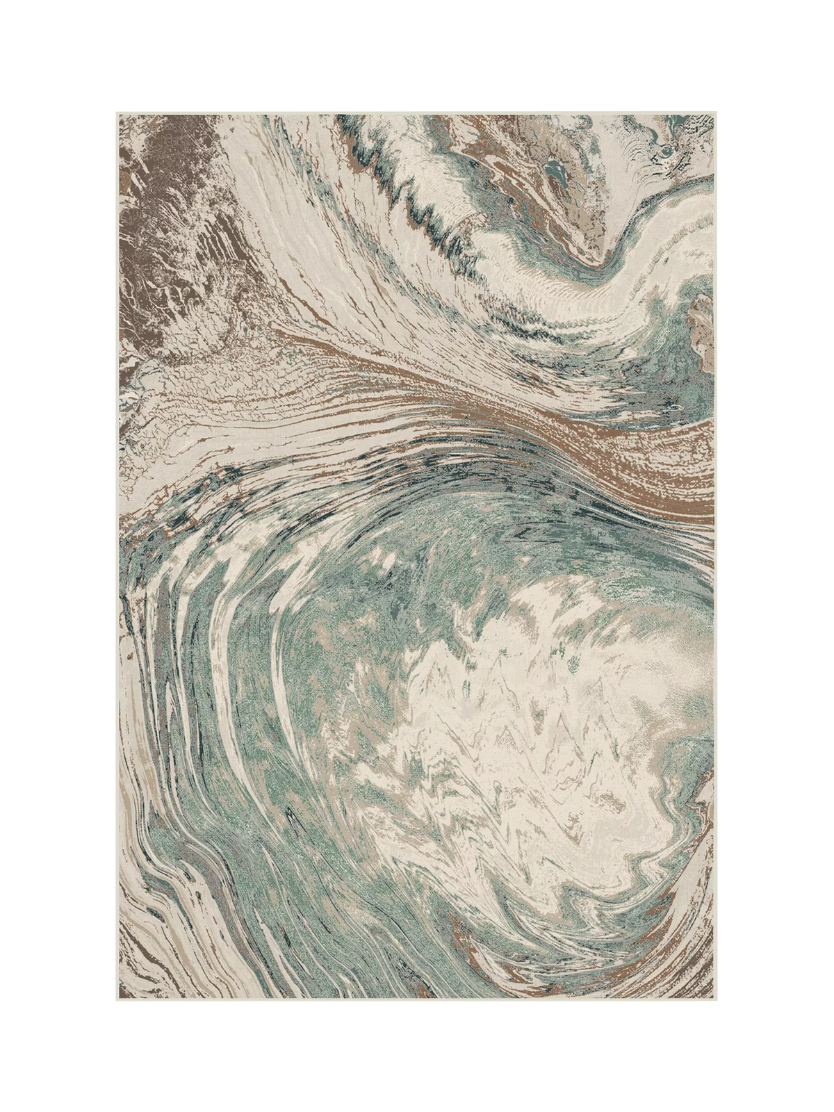 Ruggable Malaspina Rug, Natural/Sage, L90 x W60cm