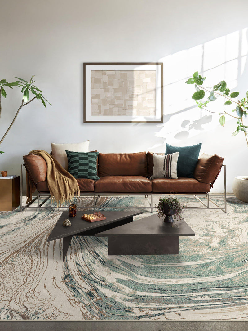 Ruggable rug Natural/Sage 90x60cm (British brand)
