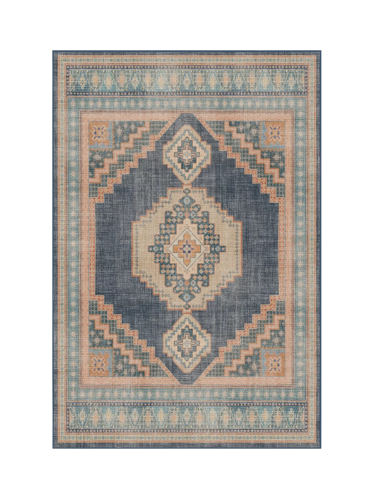 Ruggable Rayne Rug, Soft Navy, L90 x W60cm