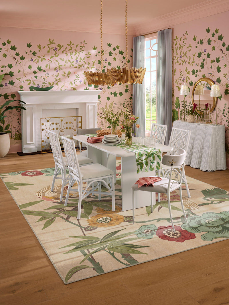 Ruggable Sanderson Bamboo & Bird rug 275x185cm, UK version