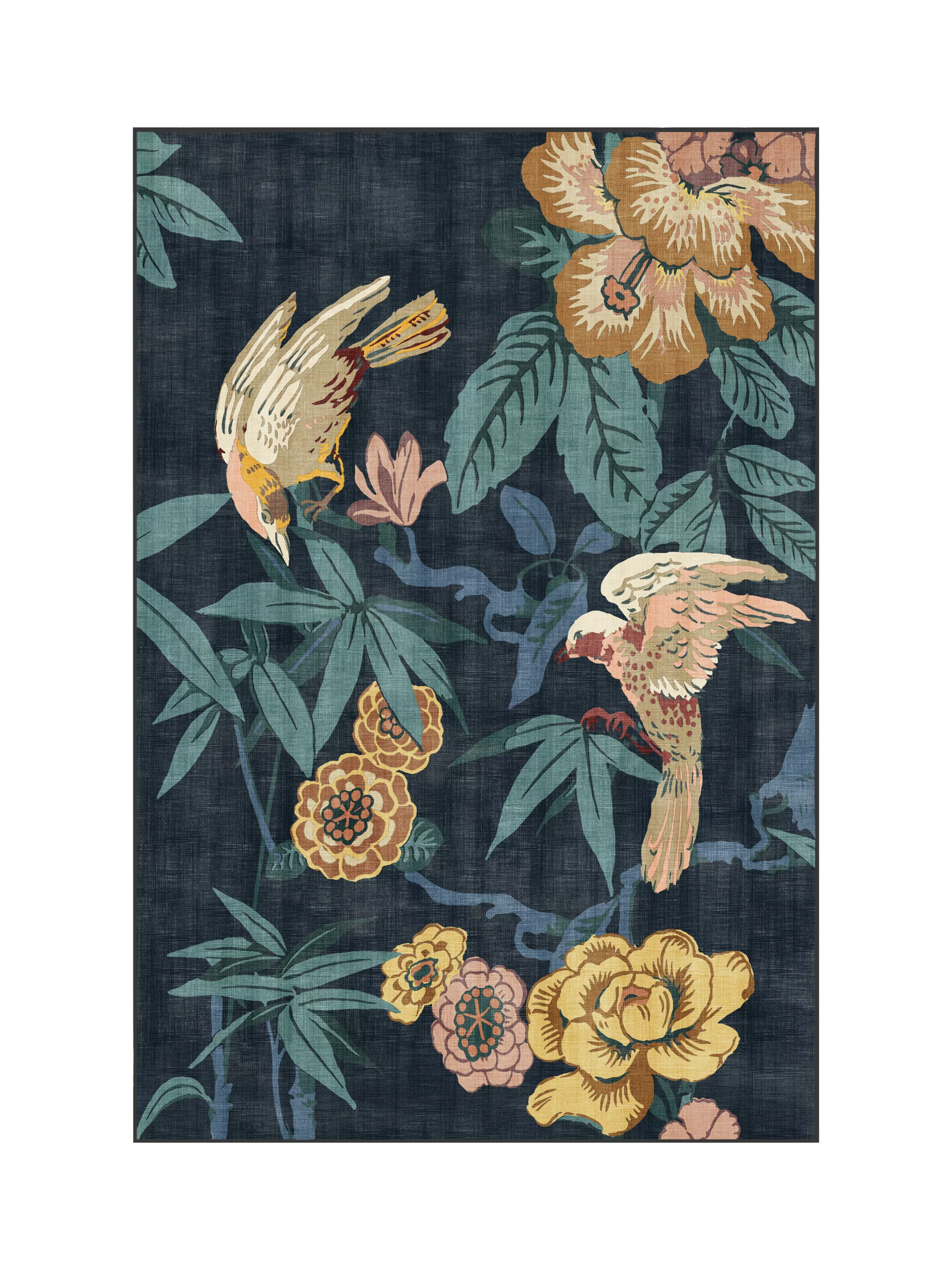 Ruggable Sanderson Bamboo & Bird rug 275x185cm, UK version