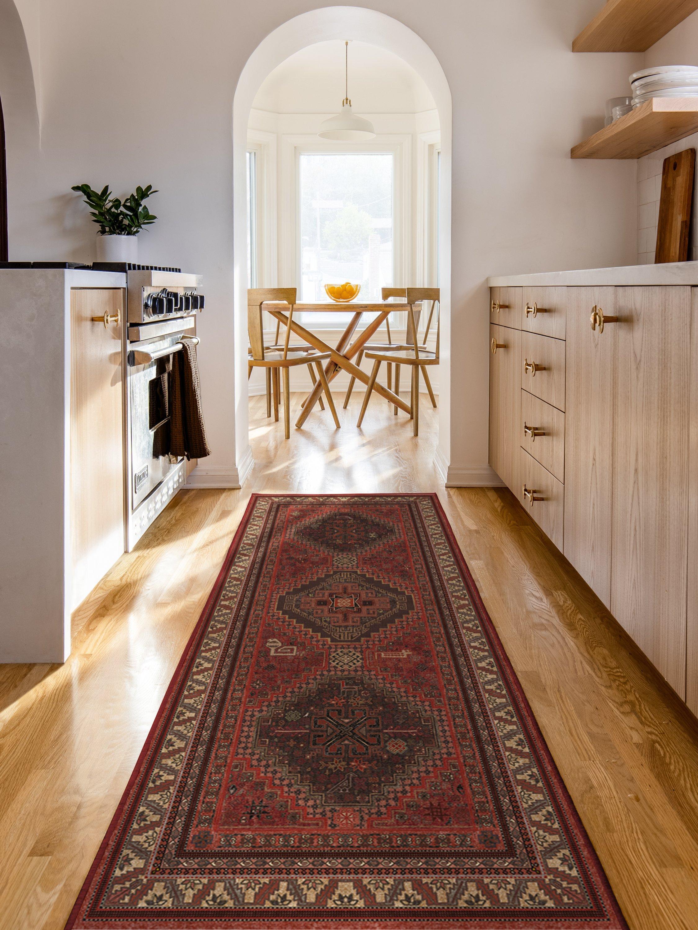 Ruggable Zareen rug Scarlet Red 90x60cm - British product