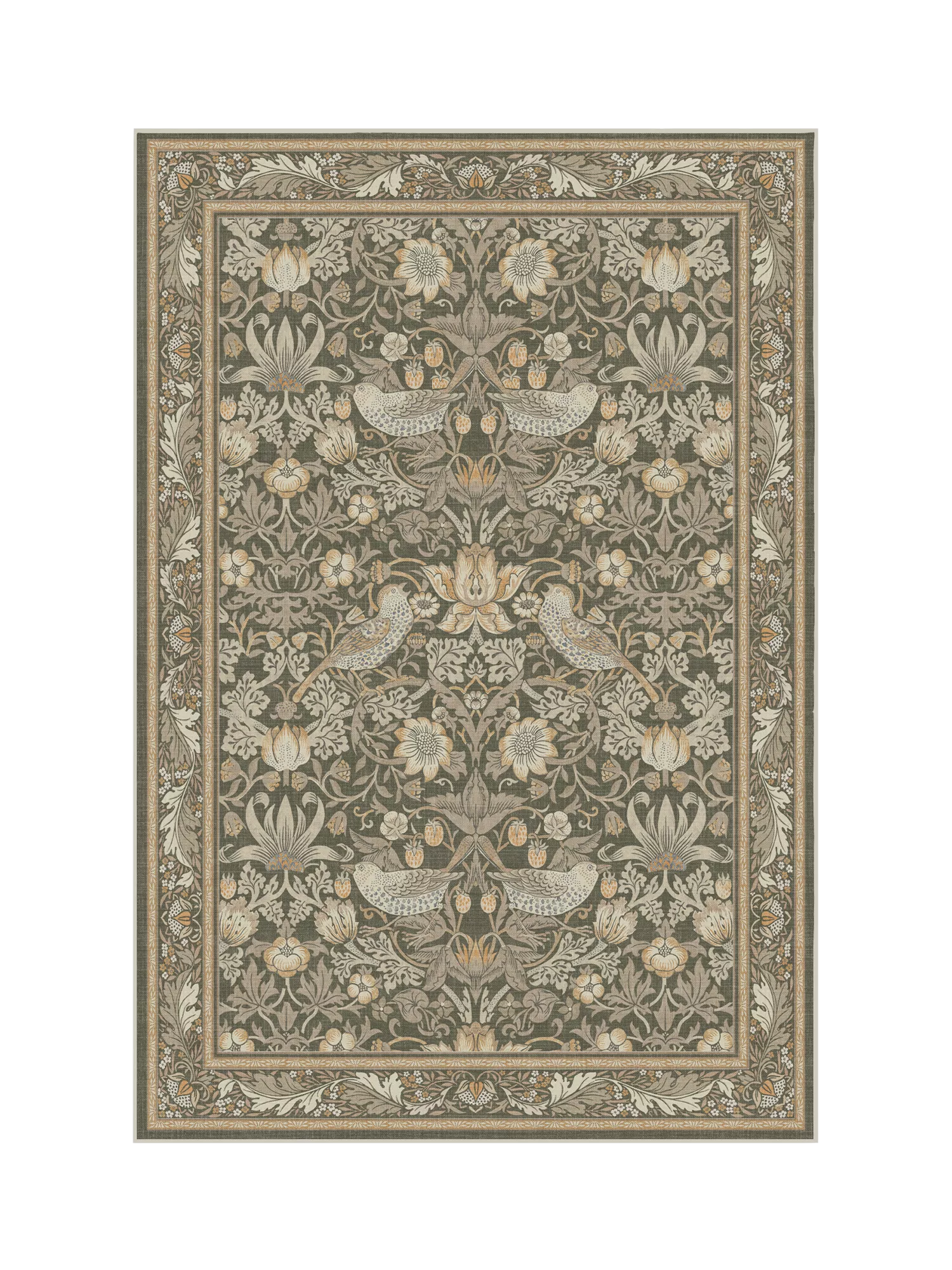 Ruggable Morris & Co. Strawberry Thief rug, UK version