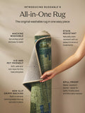 Ruggable Gaia multi rug 90x60cm, imported from the UK