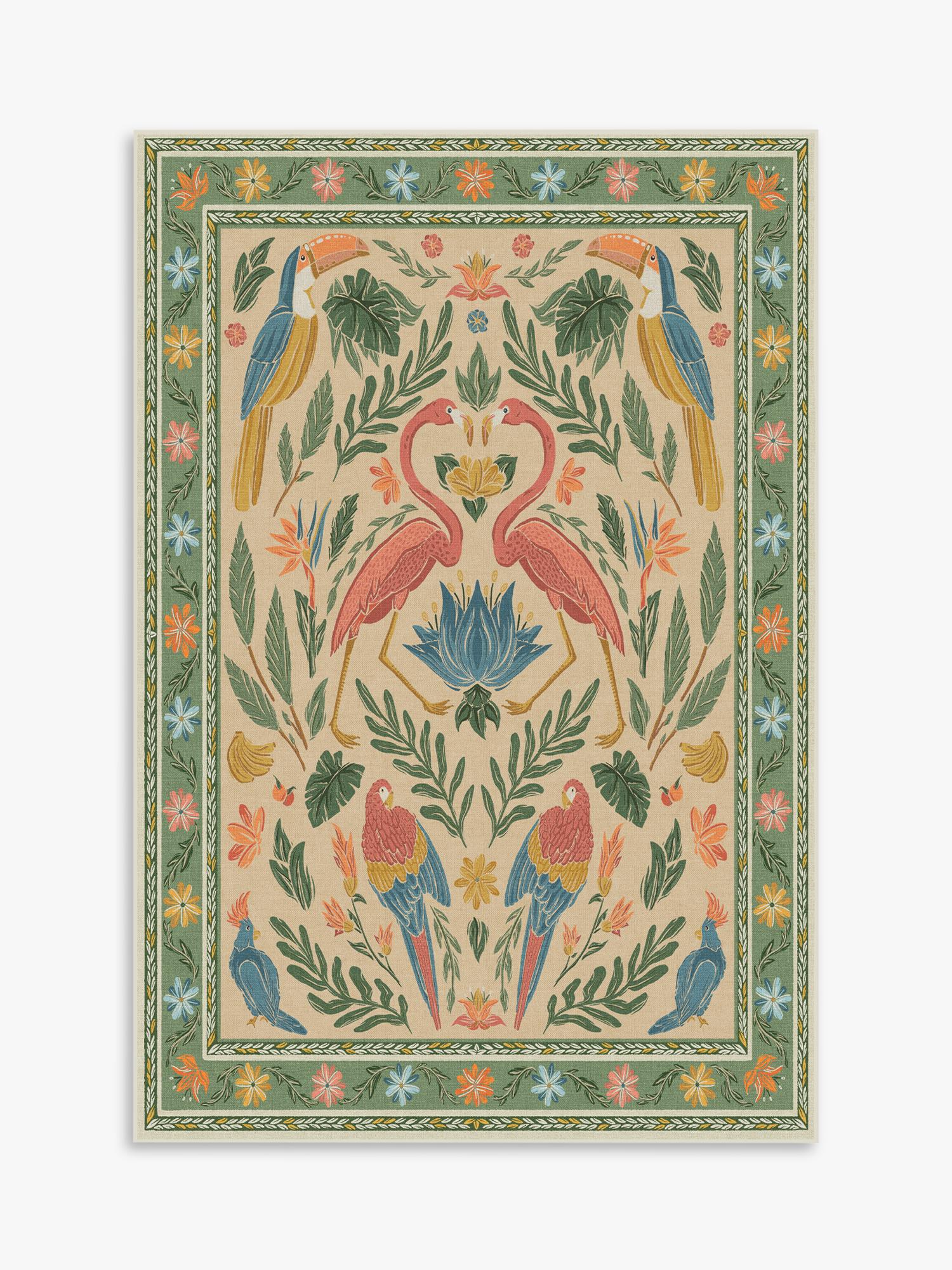Ruggable Iris Apfel Birds of a Feather rug 90x60 cm - British product