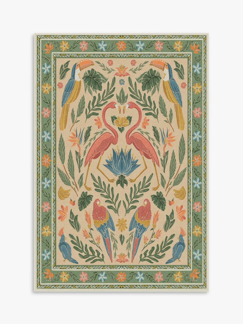Ruggable Iris Apfel Birds of a Feather rug 90x60 cm - British product